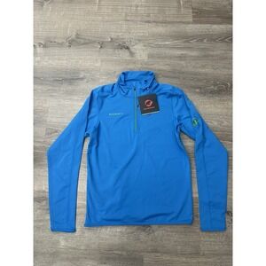 Mammut Snow Zip Long Sleeve Men's Small Blue Quarter Zip